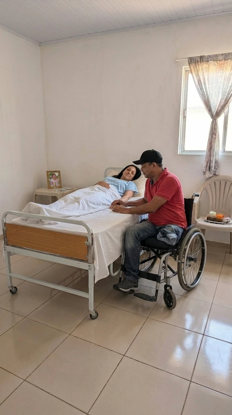 Rosângela está acamada há 15 meses. A próxima etapa pode trazer movimentos de volta.